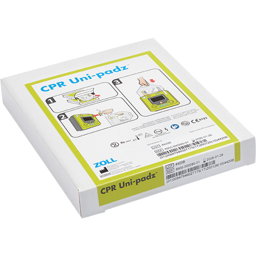 &eacute;lectrodes RCR pour adultes & enfants Uni-Padz, Zoll AED 3 Pour, Classe 4 Sécurité Médic