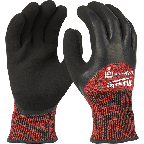Winter Cut-Resistant Gloves, Size X-Large, 15 Gauge, Rubber Latex Coated, ANSI/ISEA 105 Level 3 Sécurité Médic