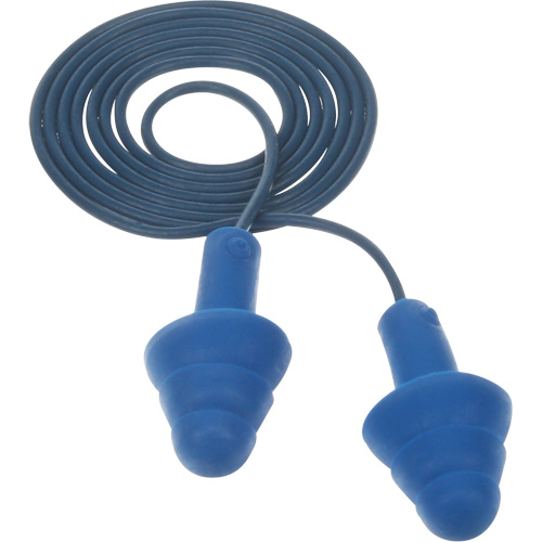 E-A-R Ultrafit Premolded Earplugs, Corded, One-Size, Bulk - Polybag, NRR 25 dB NRR dB Sécurité Médic