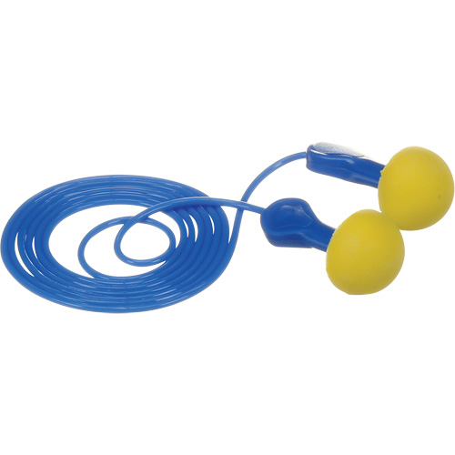 Bouchons d'oreilles rapides de style capsule E-A-R, Avec cordon, Vrac - Sachet coussin, 25 dB NRR, Taille unique Sécurité Médic
