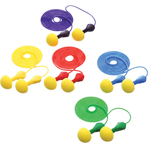 Bouchons d'oreilles rapides de style capsule E-A-R, Avec cordon, Vrac - Sachet coussin, 25 dB NRR, Taille unique Sécurité Médic