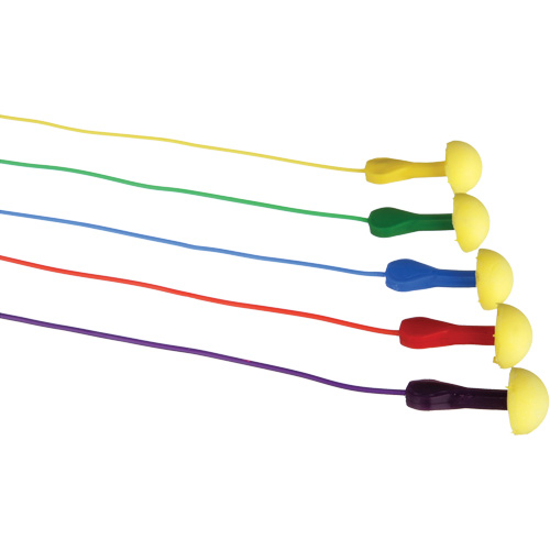 Bouchons d'oreilles rapides de style capsule E-A-R, Avec cordon, Vrac - Sachet coussin, 25 dB NRR, Taille unique Sécurité Médic