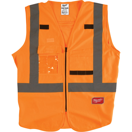 Veste de s&eacute;curit&eacute;, Orange haute visibilit&eacute;, 4T-Grand/5T-Grand Sécurité Médic