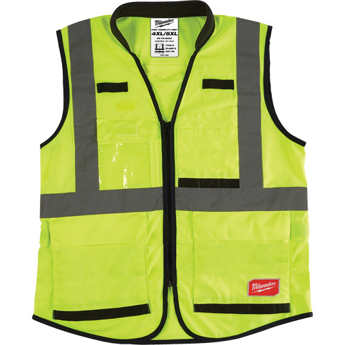 Veste de s&eacute;curit&eacute; haute performance, Jaune lime haute visibilit&eacute;, 4T-Grand/5T-Grand Sécurité Médic