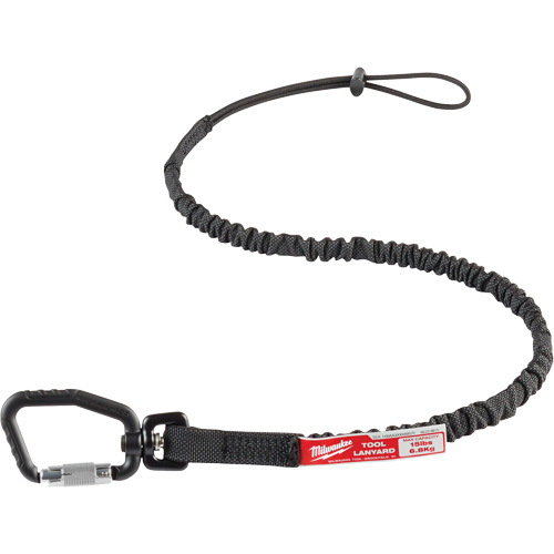Longe verrouillable pour outils, Tendeur, Mousqueton/boucle Sécurité Médic
