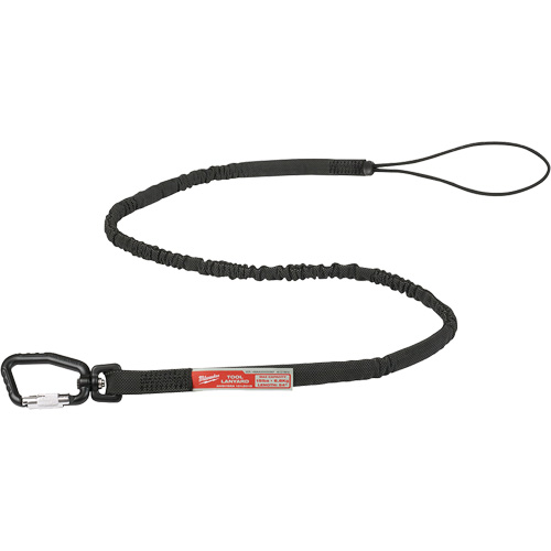 Longe verrouillable pour outils &agrave; port&eacute;e &eacute;tendue, Tendeur, Mousqueton/boucle Sécurité Médic