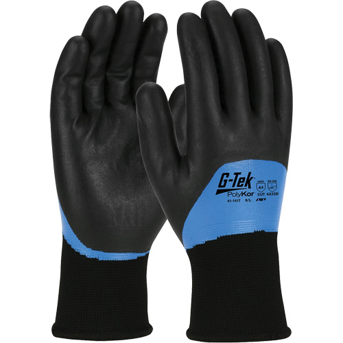 G-Tek&reg; PolyKor&reg; Insulated Cut-Resistant Glove, Size Small, 15 Gauge, Nitrile Coated, Engineered Yarn Shell, ANSI/ISEA 105 Level 4 Sécurité Médic