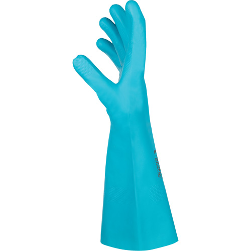 Gants chimiques Flextril, Taille 7, 12,5" lo, Nitrile, Doublure en Nylon Sécurité Médic