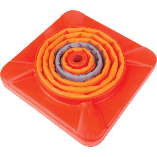 C&ocirc;ne de signalisation repliable, 18" h, Orange Sécurité Médic