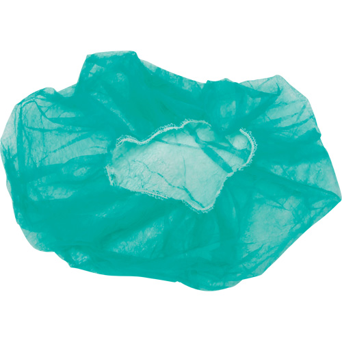 Bouffant Caps, Polypropylene, 21", Green Sécurité Médic