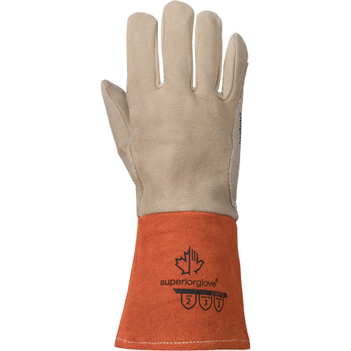 TIG Welding Gloves, Grain Deerskin, Size Medium Sécurité Médic