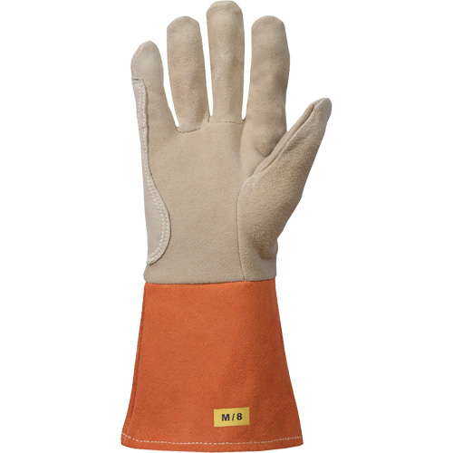 TIG Welding Gloves, Grain Deerskin, Size Medium Sécurité Médic