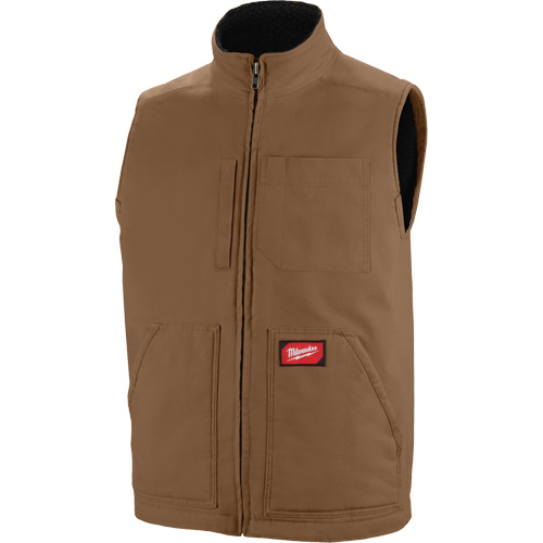Heavy-Duty Sherpa-Lined Vest, Men's, Small, Brown Sécurité Médic
