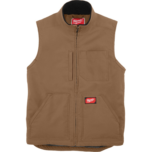 Heavy-Duty Sherpa-Lined Vest, Men's, Small, Brown Sécurité Médic