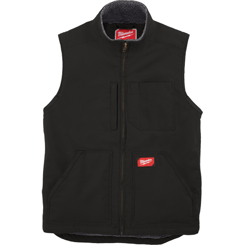 Heavy-Duty Sherpa-Lined Vest, Men's, Small, Black Sécurité Médic