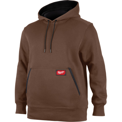 Midweight Pullover Hoodie, Men's, Small, Brown Sécurité Médic