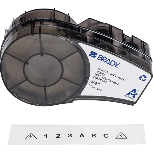Repositionable Multi-Purpose Labels with Ribbon, Black Sécurité Médic