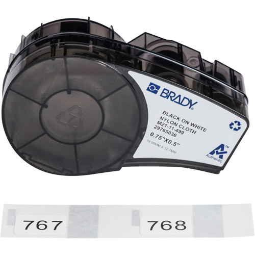 Aggressive Adhesive Multi-Purpose Labels with Ribbon, Black Sécurité Médic