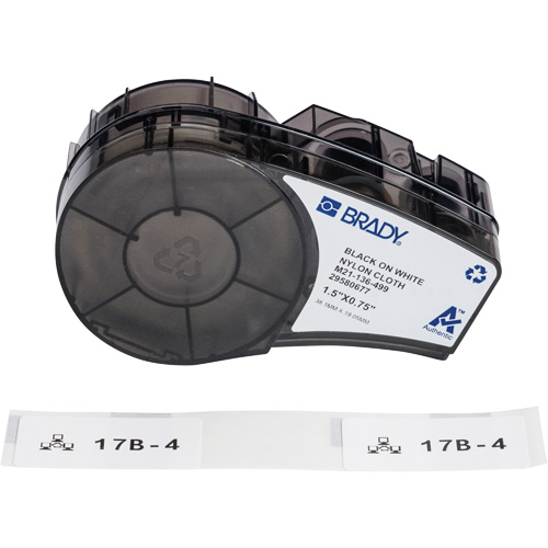 Aggressive Adhesive Multi-Purpose Labels with Ribbon, Black Sécurité Médic