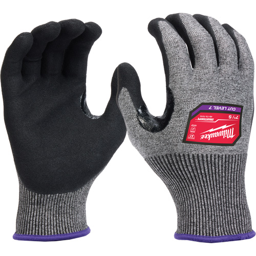 Gants enduits par trempage &agrave; dext&eacute;rit&eacute; &eacute;lev&eacute;e, Taille Petit, Calibre 18, Rev&ecirc;tement Nitrile, Enveloppe en Nylon/Poly&eacute;thyl&egrave;ne/Tungst&egrave;ne, ASTM ANSI niveau A7/EN 388 niveau 4 Sécurité Médic