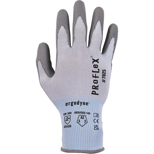 Gants r&eacute;sistant &agrave; la coupe Proflex 7025, Taille Petit, Calibre 18, Rev&ecirc;tement Polyur&eacute;thane, Enveloppe en Nylon/PEHP/Spandex, ASTM ANSI niveau A2/EN 388 niveau B Sécurité Médic