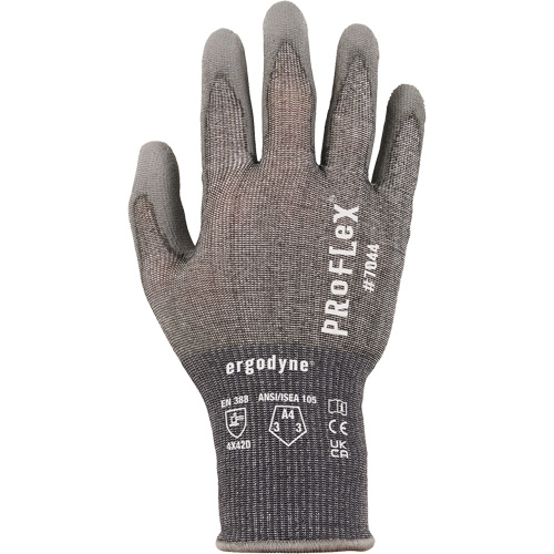 Gants r&eacute;sistant &agrave; la coupe Proflex 7025, Taille Petit, Calibre 18, Rev&ecirc;tement Polyur&eacute;thane, Enveloppe en Nylon/PEHP/Spandex, ASTM ANSI niveau A2/EN 388 niveau B Sécurité Médic