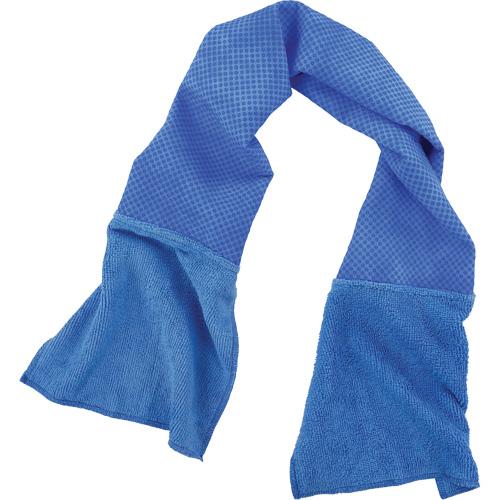 Serviette refroidissante et nettoyante d'usage multiple Chill-Its 6604, Bleu Sécurité Médic