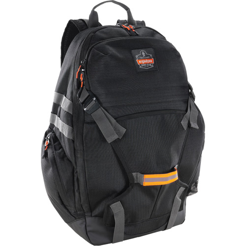 Arsenal 5188 Work Gear Jobsite Backpack with Hardhat Storage, 15" L x 7" W, Black, Nylon/Polyester Sécurité Médic