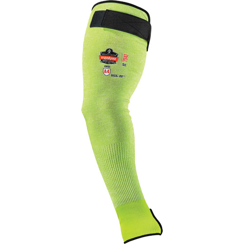 ProFlex 7941-PR Cut-Resistant Protective Arm Sleeve, TenaLux, 22", ASTM ANSI Level A4/EN 388 Level D, High Visibility Lime Sécurité Médic