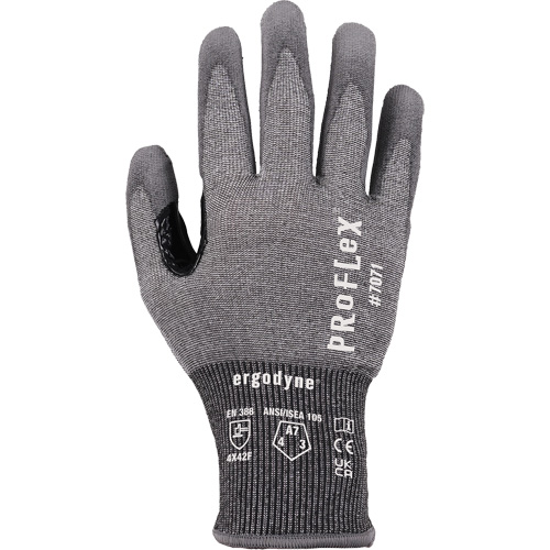 Gants enduit de PU r&eacute;sistant &agrave; la coupe ProFlex 7071, Taille Petit, Calibre 18, Rev&ecirc;tement Polyur&eacute;thane, Enveloppe en PEHP/Tungst&egrave;ne, ASTM ANSI niveau A7/EN 388 niveau F Sécurité Médic