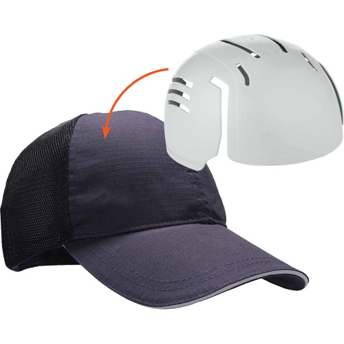Skullerz 8946 Standard Baseball Cap with Bump Cap Insert, Navy Blue Sécurité Médic