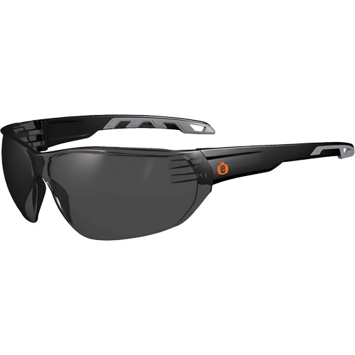 Skullerz VALI Frameless Safety Glasses, Smoke Lens, Anti-Scratch, ANSI Z87+/Meets/Exceeds CSA Z94.3 Sécurité Médic
