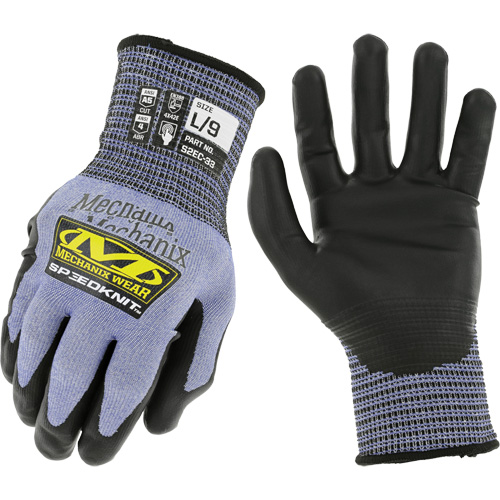 Gants r&eacute;sistants aux coupures SpeeKnit S2EC33, Taille Moyen/8, Calibre 18, Rev&ecirc;tement Ur&eacute;thane, Enveloppe en PEHP/Tungst&egrave;ne, ASTM ANSI niveau A5/EN 388 niveau D Sécurité Médic