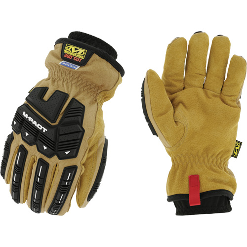 Gants imperm&eacute;ables ColdworkM-Pact, 8, Paume en Cuir fleur, Poignet &eacute;lastique Sécurité Médic