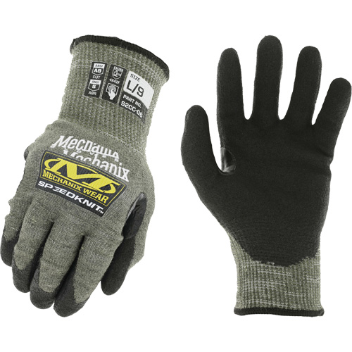 Speedknit Work Gloves, Size 7, 13 Gauge, Urethane Coated, HPPE/Tungsten Shell, ASTM ANSI Level A9 Sécurité Médic