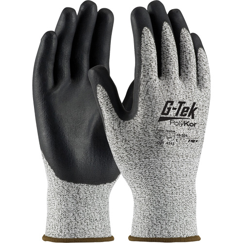 Gants r&eacute;sistants &agrave; la coupe G-Tek, Taille T-petit, Calibre 13, Rev&ecirc;tement Nitrile, Enveloppe en PolyKor, ASTM ANSI niveau A2/EN 388 niveau 3/EN 388 niveau B Sécurité Médic