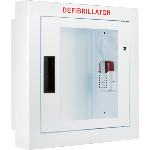 Grande armoire semi-encastr&eacute;e avec alarme, Zoll AED Plus/Zoll AED 3/Cardio-Science/Physio-Control Pour, Non m&eacute;dical Sécurité Médic