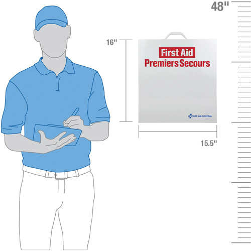 Armoire pour premiers soins SmartCompliance, R&eacute;pond &agrave; la norme CSA Z1220-17 type 2 environnements &agrave; faible risque, Moyen (26-50 travailleurs) Sécurité Médic