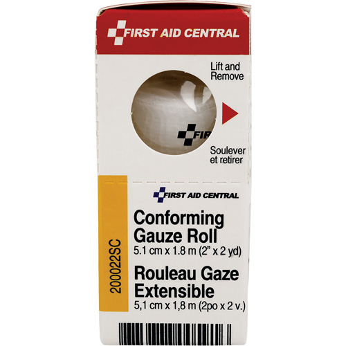 SmartCompliance&reg; Refill Conforming Stretch Gauze Bandage, Roll, 6' L x 2" W, Sterile, Medical Device Class 1 Sécurité Médic