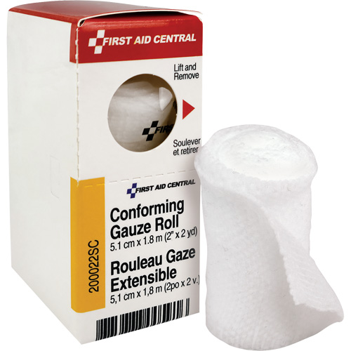 SmartCompliance&reg; Refill Conforming Stretch Gauze Bandage, Roll, 6' L x 2" W, Sterile, Medical Device Class 1 Sécurité Médic