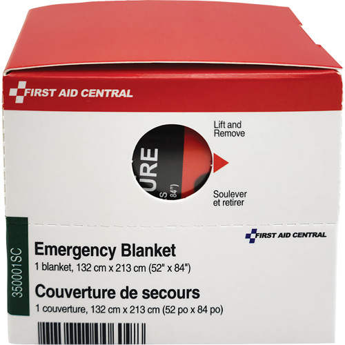SmartCompliance&reg; Refill Emergency Blanket, Mylar Sécurité Médic