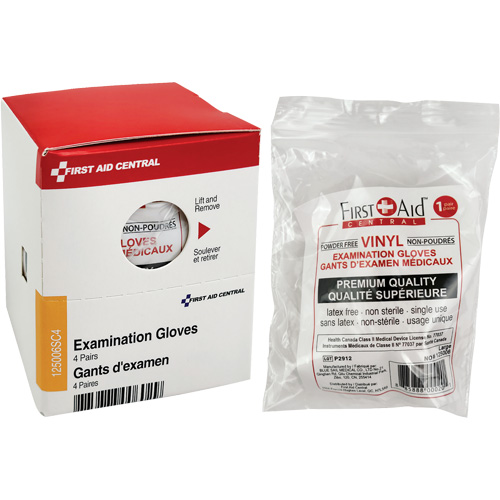 Recharge de gants d'examen SmartCompliance, Vinyle, Sans poudre, Transparent, Classe 2 Sécurité Médic