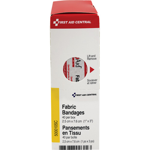 SmartCompliance&reg; Refill Adhesive Bandages, Rectangular/Square, 3", Fabric, Non-Sterile Sécurité Médic