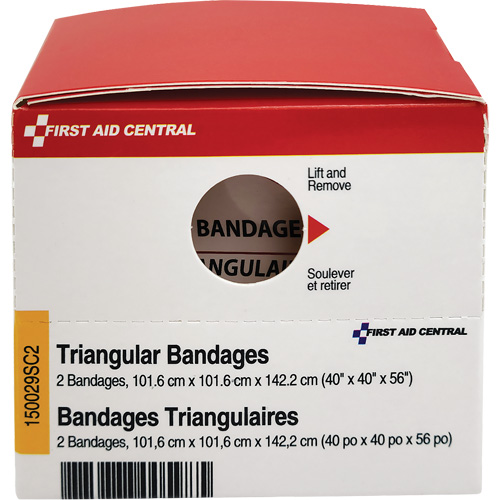 SmartCompliance&reg; Refill Triangular Bandages Sécurité Médic