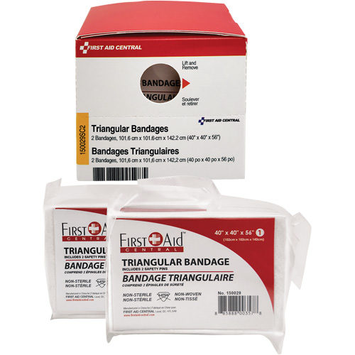 SmartCompliance&reg; Refill Triangular Bandages Sécurité Médic