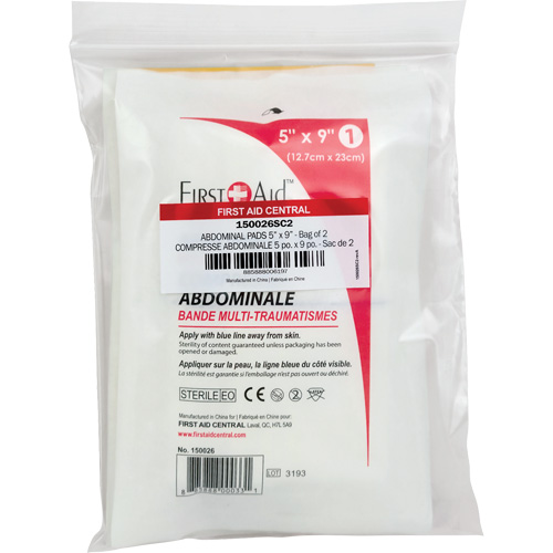 SmartCompliance&reg; Refill Abdominal Trauma Pads Sécurité Médic