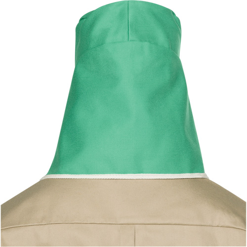 Chapeau avec couvre-nuque en coton ignifug&eacute; Weldlite, Taille unique, Vert Sécurité Médic