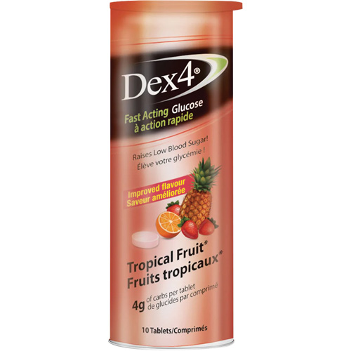 Comprim&eacute;s de glucose Dex4 Dynamic Sécurité Médic