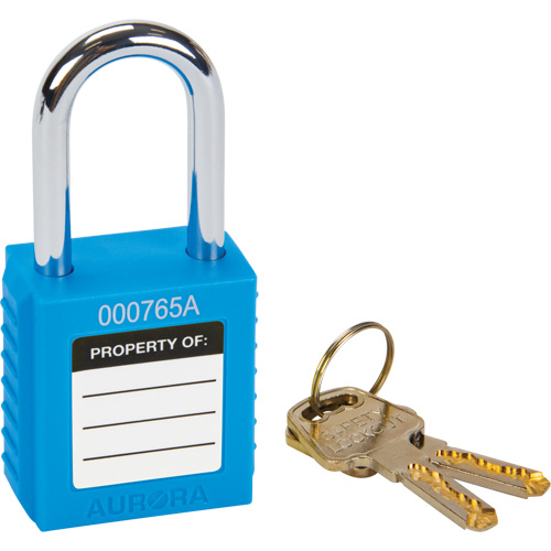 Verrouillage pour les consignations, Cadenas de s&eacute;curit&eacute;, Cl&eacute;s diff&eacute;rentes, Thermoplastique, Largeur de 1-1/2" Sécurité Médic