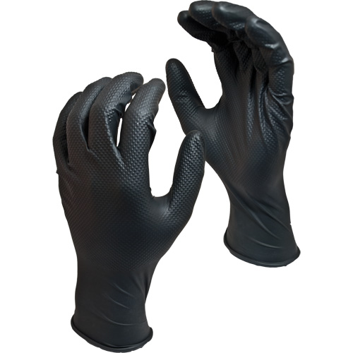 Green Monkey Biodegradable Disposable Gloves, Small, Nitrile, 8-mil, Powder-Free, Black Sécurité Médic